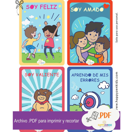 PDF a color para descargar, imprimir y recortar.